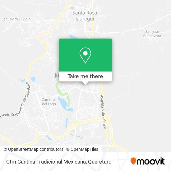 Ctm Cantina Tradicional Mexicana map