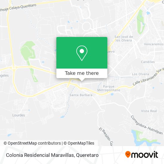 Colonia Residencial Maravillas map