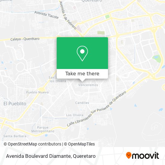 Mapa de Avenida Boulevard Diamante