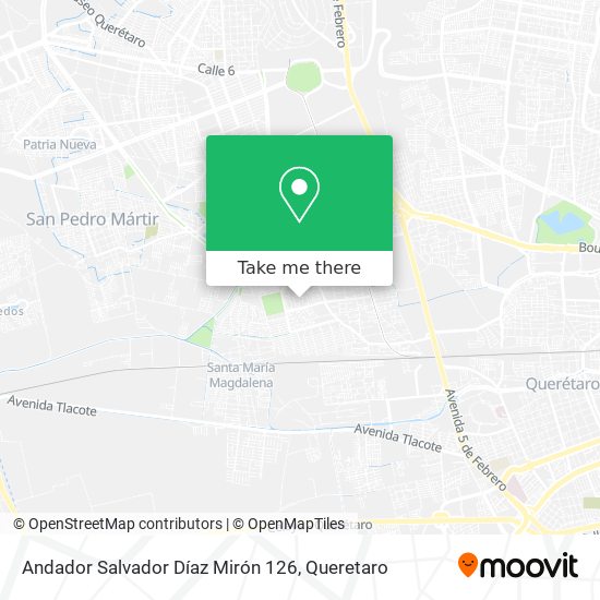 Andador Salvador Díaz Mirón 126 map