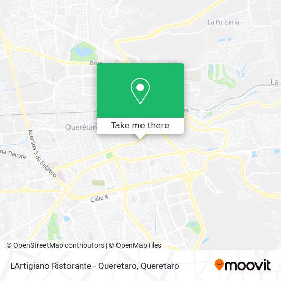 L'Artigiano Ristorante - Queretaro map