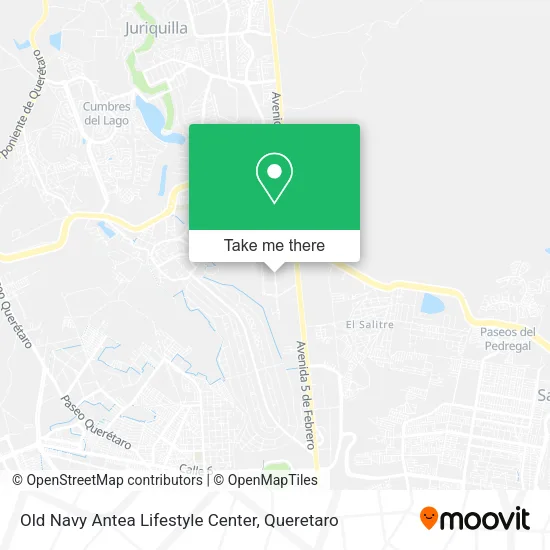 Old Navy Antea Lifestyle Center map