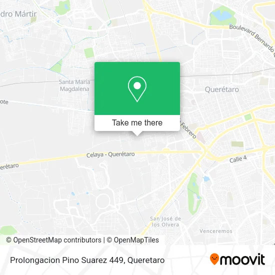 Mapa de Prolongacion Pino Suarez 449