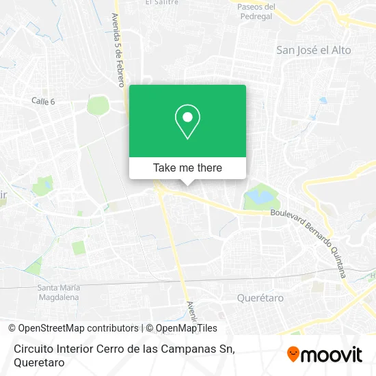 Mapa de Circuito Interior Cerro de las Campanas Sn