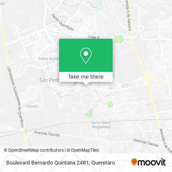 Boulevard Bernardo Quintana 2481 map