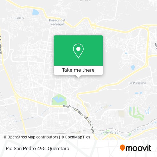 Río San Pedro 495 map