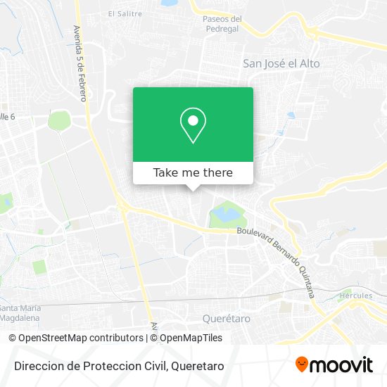 Direccion de Proteccion Civil map