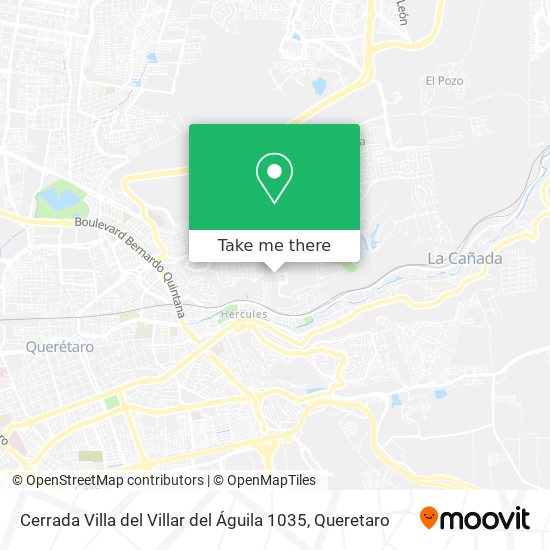 Cerrada Villa del Villar del Águila 1035 map