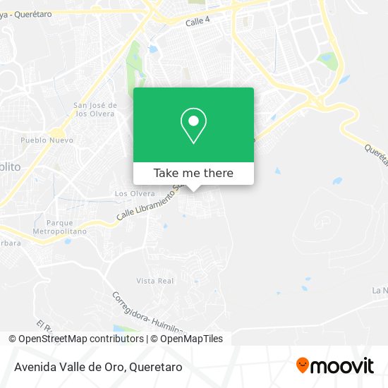 Mapa de Avenida Valle de Oro