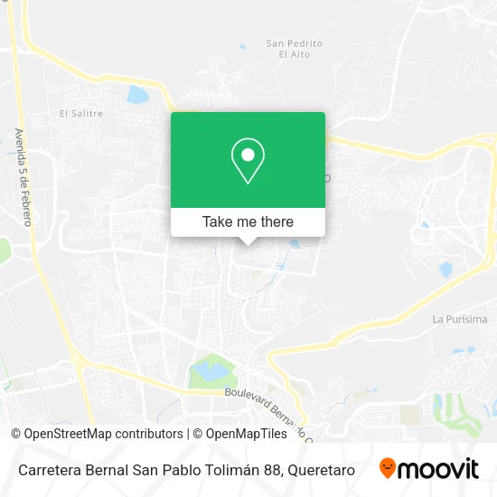 Mapa de Carretera Bernal San Pablo Tolimán 88