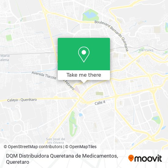 Mapa de DQM Distribuidora Queretana de Medicamentos