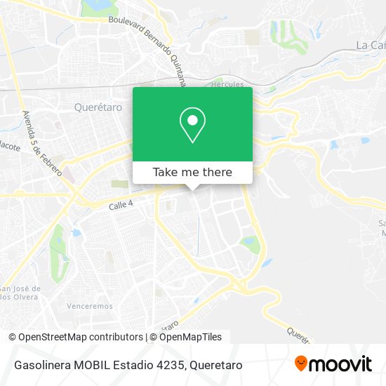 Mapa de Gasolinera MOBIL Estadio 4235