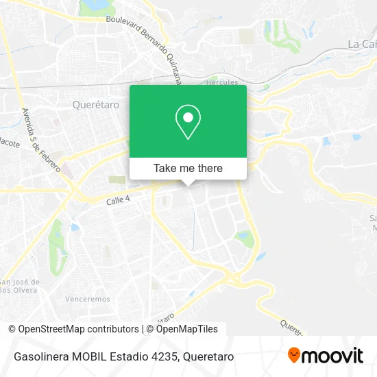 Mapa de Gasolinera MOBIL Estadio 4235