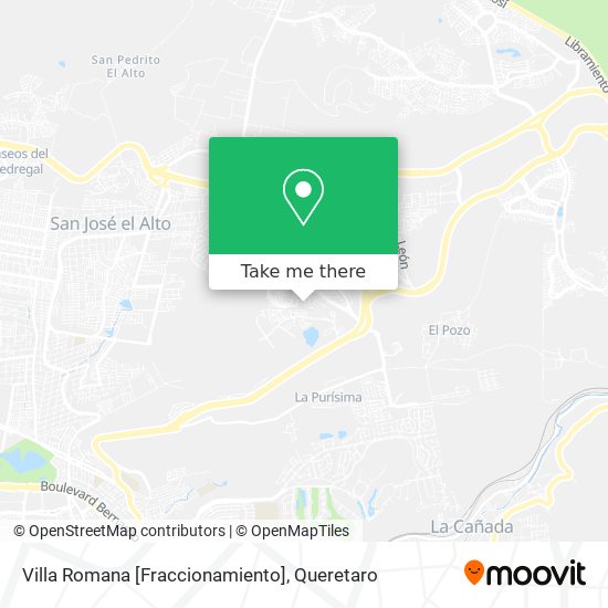 Mapa de Villa Romana [Fraccionamiento]