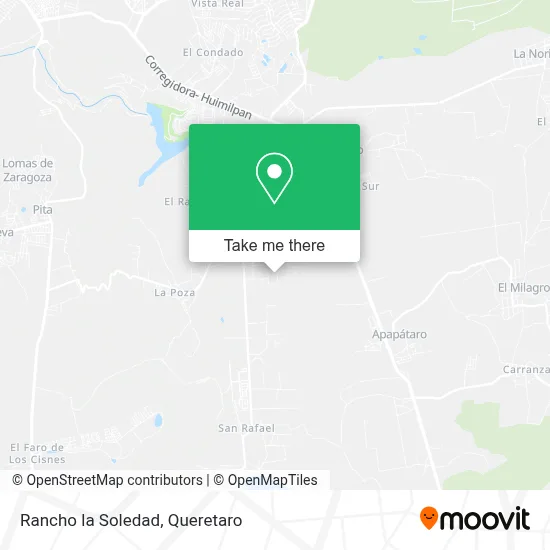 Rancho la Soledad map