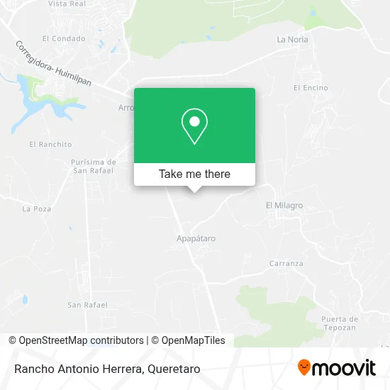 Rancho Antonio Herrera map