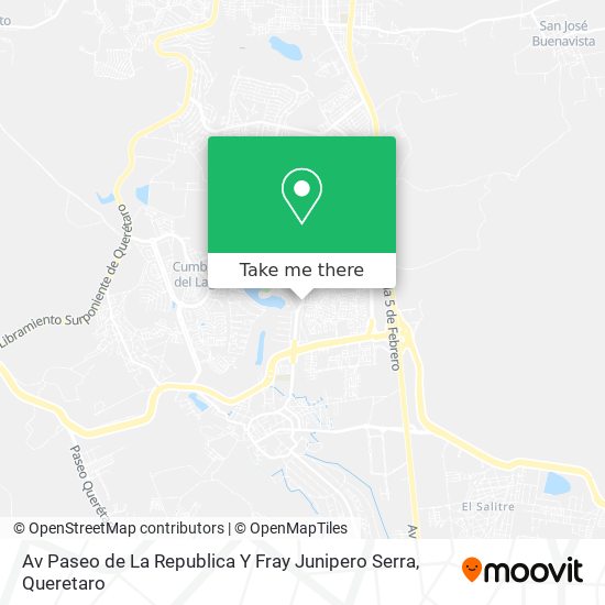 Av Paseo de La Republica Y Fray Junipero Serra map