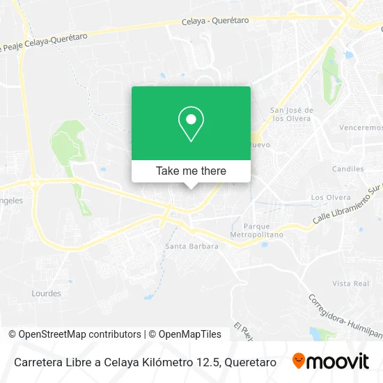 Mapa de Carretera Libre a Celaya Kilómetro 12.5