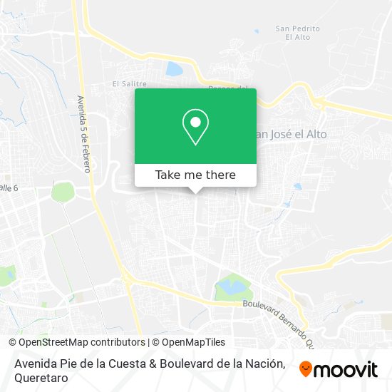 Avenida Pie de la Cuesta & Boulevard de la Nación map