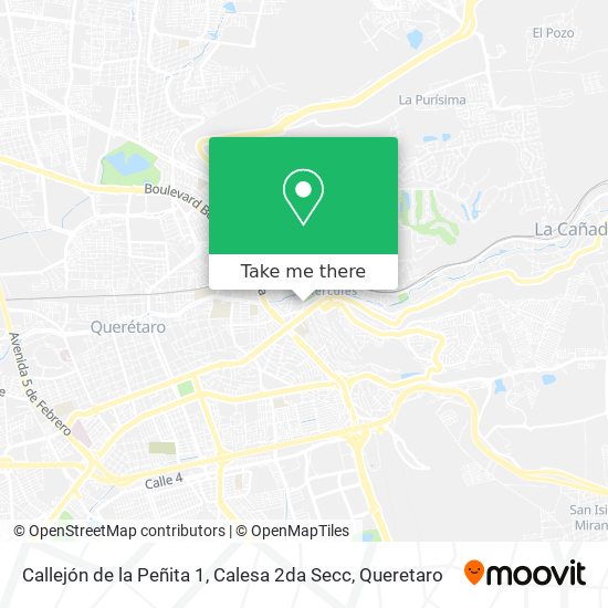 Callejón de la Peñita 1, Calesa 2da Secc map