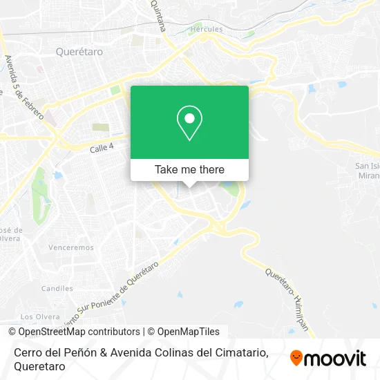 Mapa de Cerro del Peñón & Avenida Colinas del Cimatario