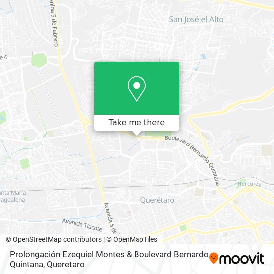 Prolongación Ezequiel Montes & Boulevard Bernardo Quintana map