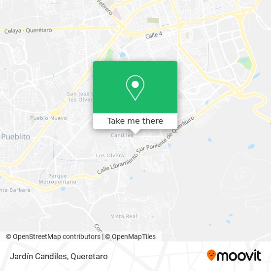 Jardín Candiles map