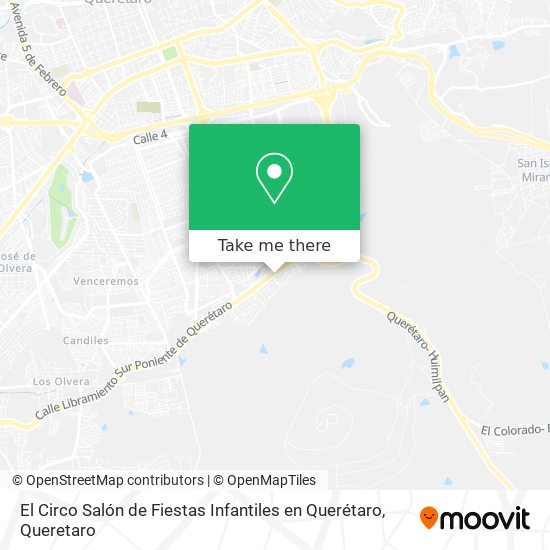 El Circo Salón de Fiestas Infantiles en Querétaro map