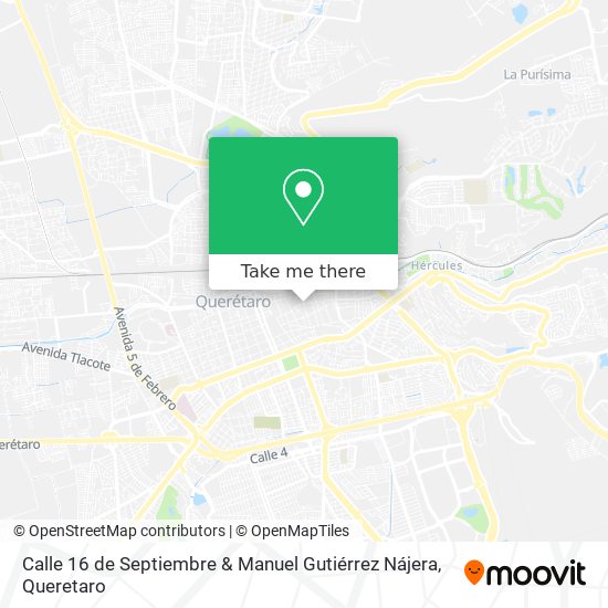 Mapa de Calle 16 de Septiembre & Manuel Gutiérrez Nájera