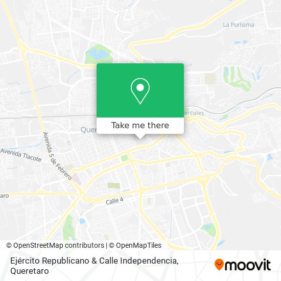Ejército Republicano & Calle Independencia map