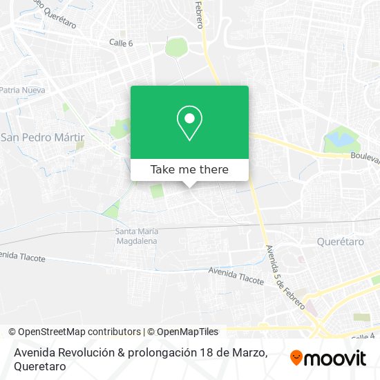 Avenida Revolución & prolongación 18 de Marzo map