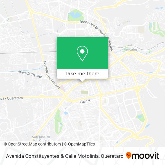 Avenida Constituyentes & Calle Motolinía map
