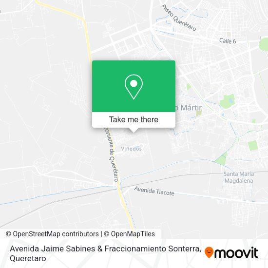 Mapa de Avenida Jaime Sabines & Fraccionamiento Sonterra