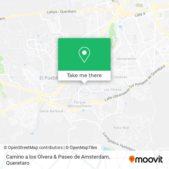 Mapa de Camino a los Olvera & Paseo de Amsterdam