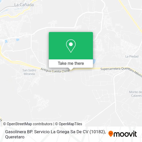Gasolinera BP. Servicio La Griega Sa De CV (10182) map