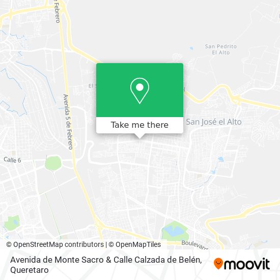 Avenida de Monte Sacro & Calle Calzada de Belén map