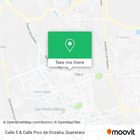 Calle 5 & Calle Pico de Orizaba map