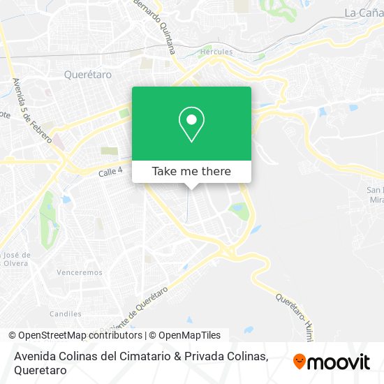 Avenida Colinas del Cimatario & Privada Colinas map