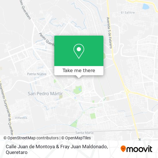 Calle Juan de Montoya & Fray Juan Maldonado map