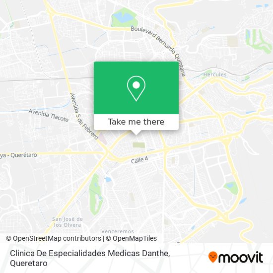 Clinica De Especialidades Medicas Danthe map