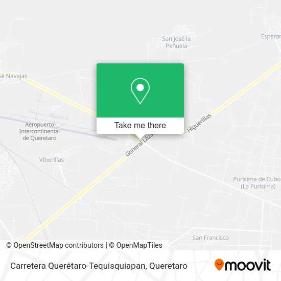 Mapa de Carretera Querétaro-Tequisquiapan