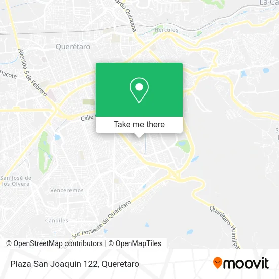 Mapa de Plaza San Joaquin 122