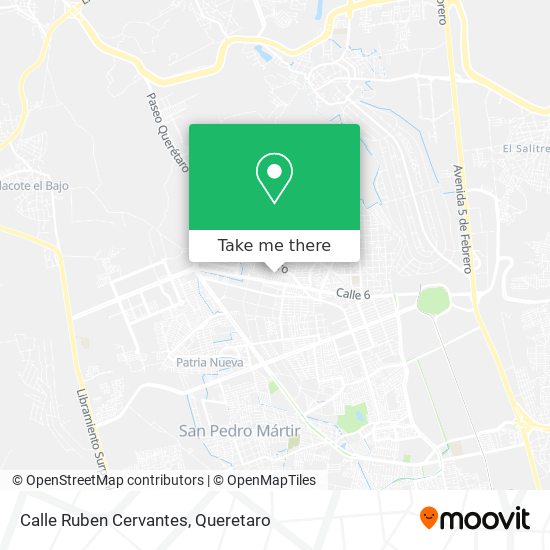 Calle Ruben Cervantes map