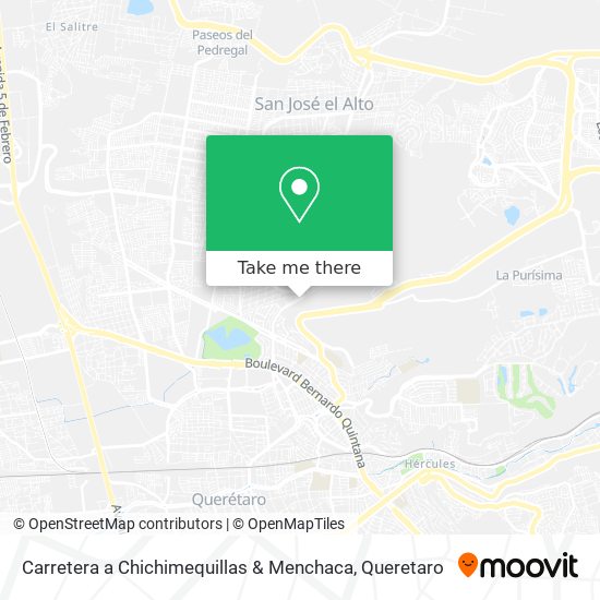 Carretera a Chichimequillas & Menchaca map