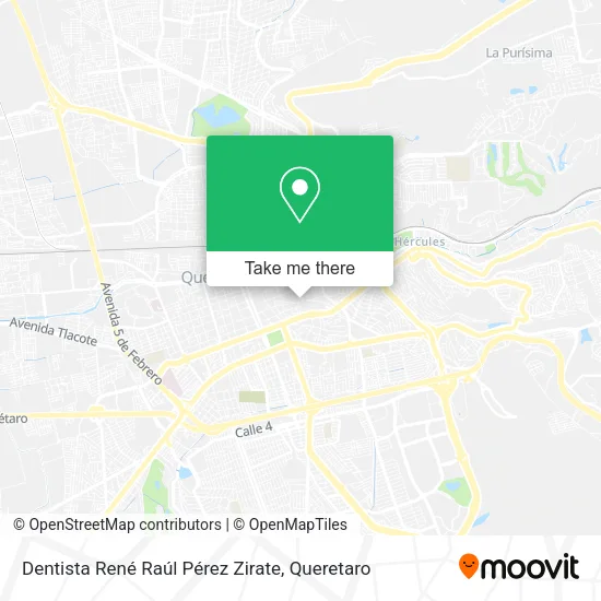 Mapa de Dentista René Raúl Pérez Zirate