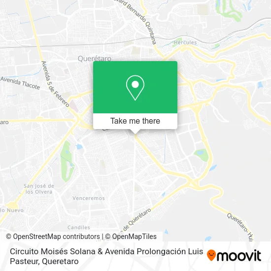 Mapa de Circuito Moisés Solana & Avenida Prolongación Luis Pasteur