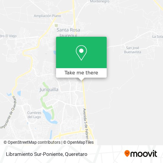 Libramiento Sur-Poniente map
