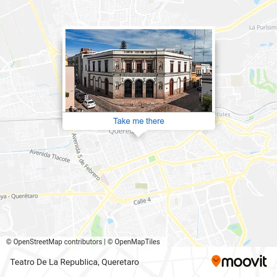 Mapa de Teatro De La Republica