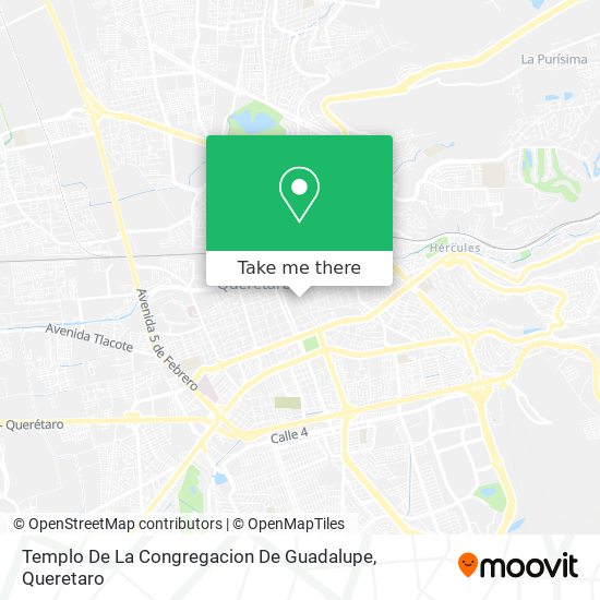 Mapa de Templo De La Congregacion De Guadalupe