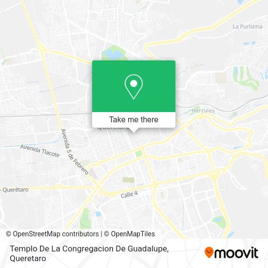 Mapa de Templo De La Congregacion De Guadalupe